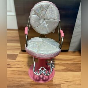 Battat Pink/Silver Doll Chair